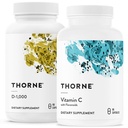 THORNE - Imunitná podpora Combo - Vitamín D3 a vitamín C zmes pre zdravú imunitnú funkciu - 30 až 90 porcií