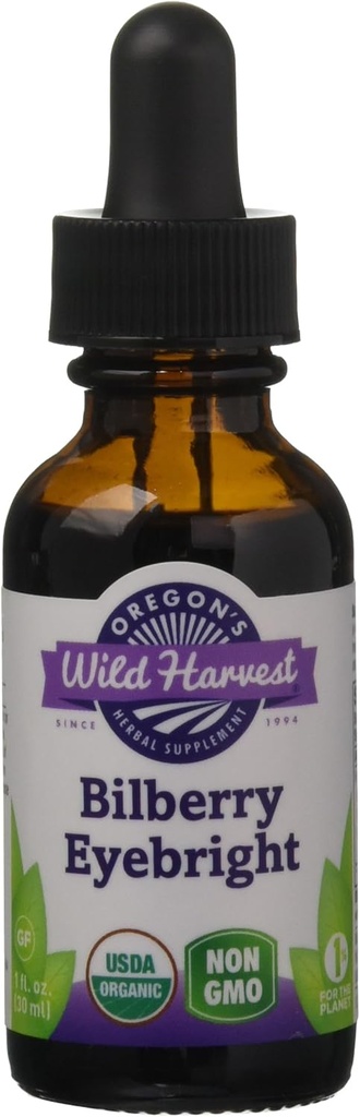 Oregon's Wild Harvest Bulberry Eyebright Organic Extract, 1 Fluid Ounce