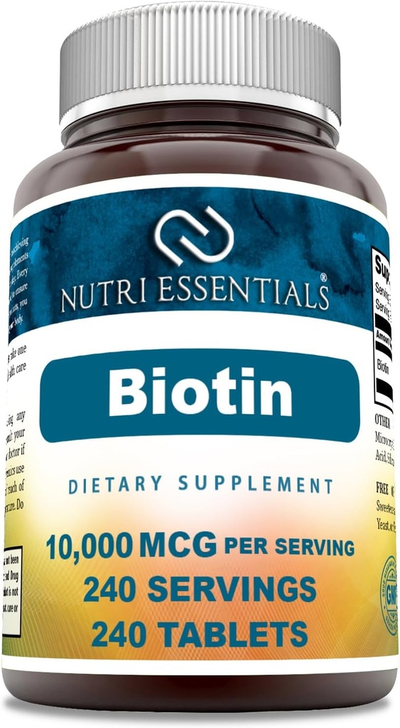 Biotín (vitamín B7) 10 000 mcg Supplement 