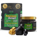 Wellness Nest Gold Grade Pure Himalayan Shilajit Resin: Ultimate Potency for Men & Women - 24k Gold, 75%+ Fulvic Acid, Lab Test Report Included - 30g (1 balenie), 75 Servings