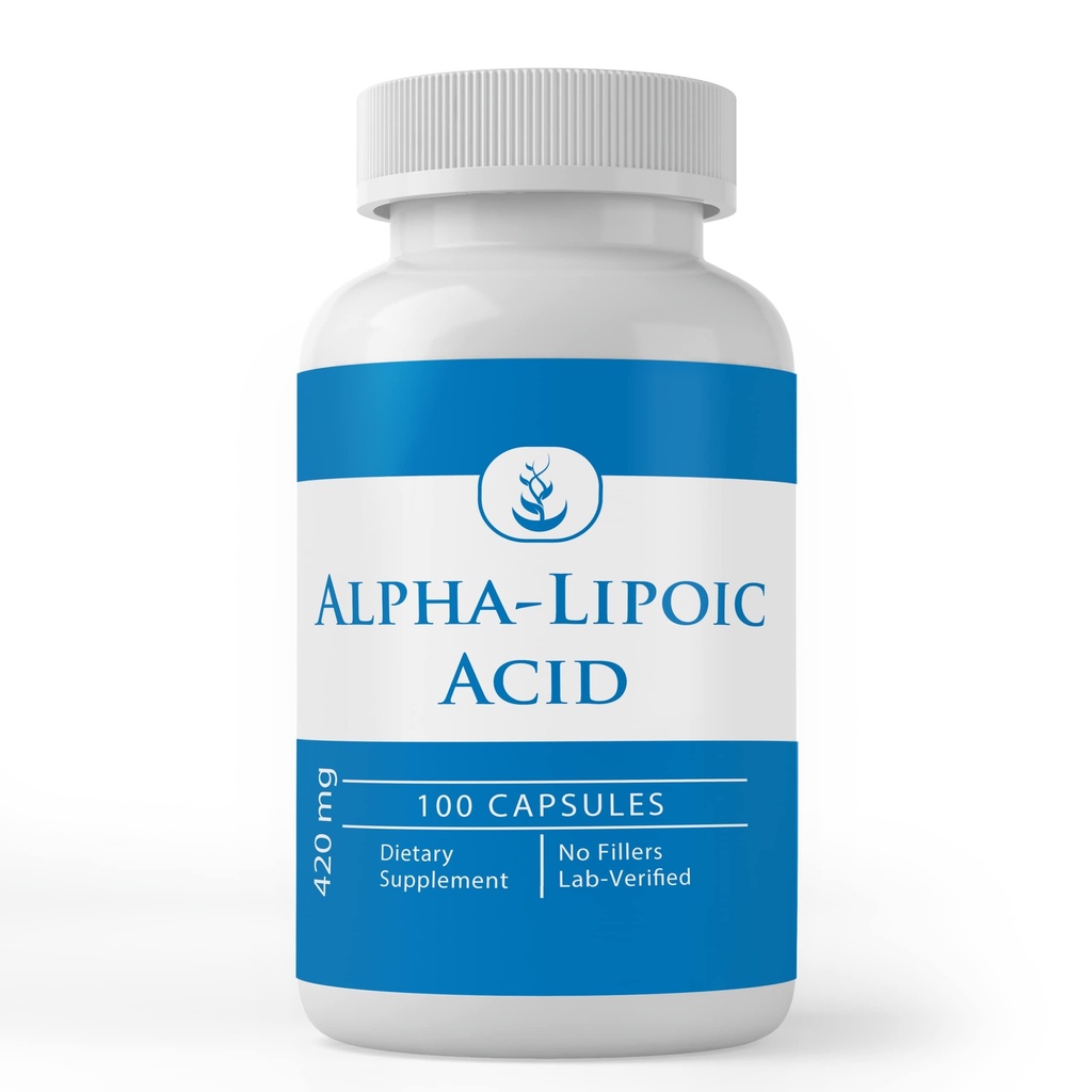 Pure Original Ingredients Alpha-Lipoic Acid Capsules, (100 Kapsule) Always Pure, No Aditives Or Fillers, Lab Overified