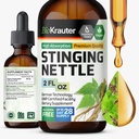 BIO KRAUTER Stinging Nettle Tinture - Netle Root Extract Liquid - Urinary Suplement - Urtica Dioica Natural Extract - Vegan, Sugar & Alcohol Free Drops 2 Fl.Oz.
