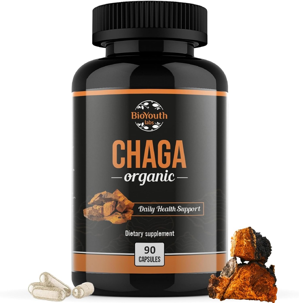 Chaga Capsules Organic Supplement 