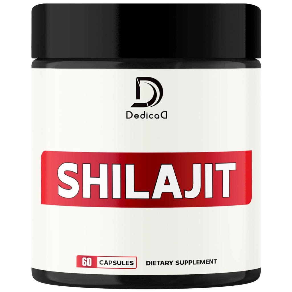 1000Mg Shilajit Pure Himalayan Organic Kapsule - obsahuje prírodné Fulvic, kyselina Humová & 85 Ostatné - Shilajit Supplement for Body Balance, Heart Health, Brain & Immune System Support - 60 Počet