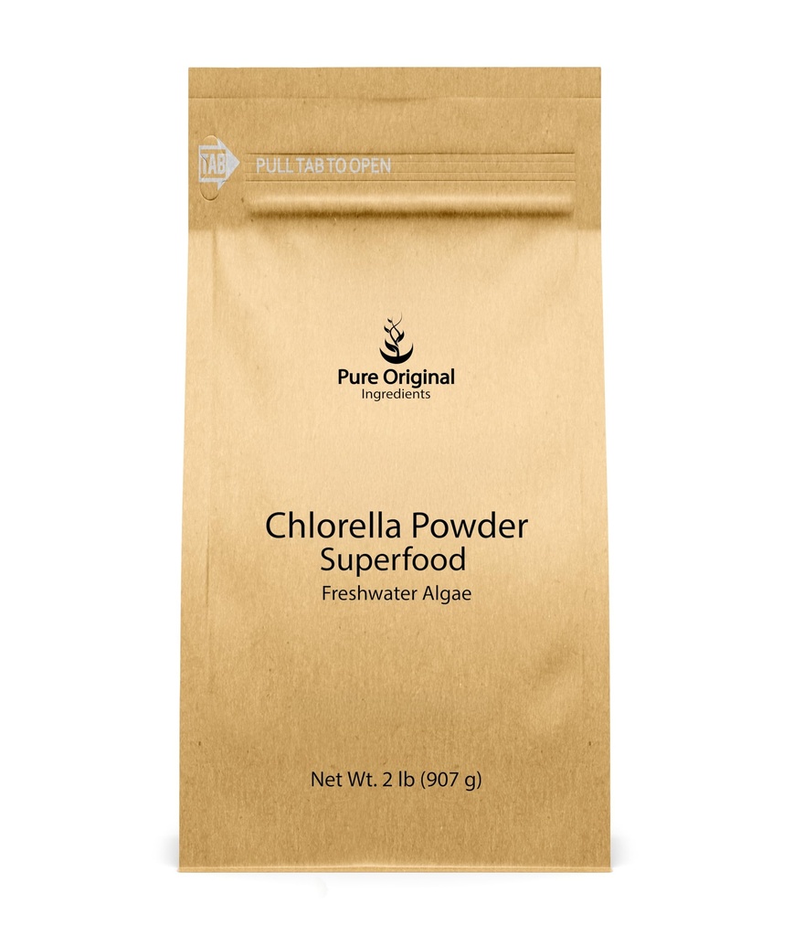 Chlórella Powder (2 lb) Superfood, Freshwater Algae, prírodné