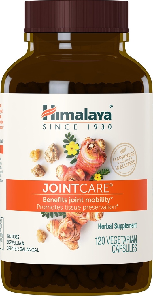 Himalája JointCare s Boswellia, Spoločný doplnok pre mužov a ženy, 1200 mg, 120 kapsúl, 1 mesiac dodávky