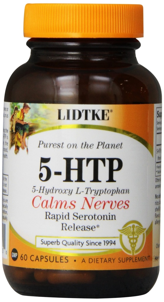 Lidtke Technologies Diéta Supplement 5- HTP Kapsule, 60 Počet