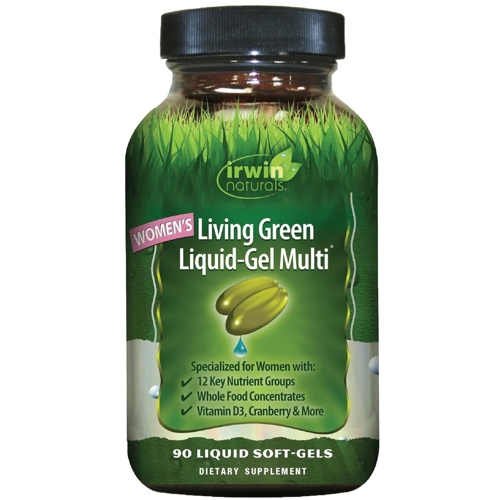 Irwin Naturals Living Green Liquid-Gel Multi pre ženy - 90 Liquid Soft-Gels
