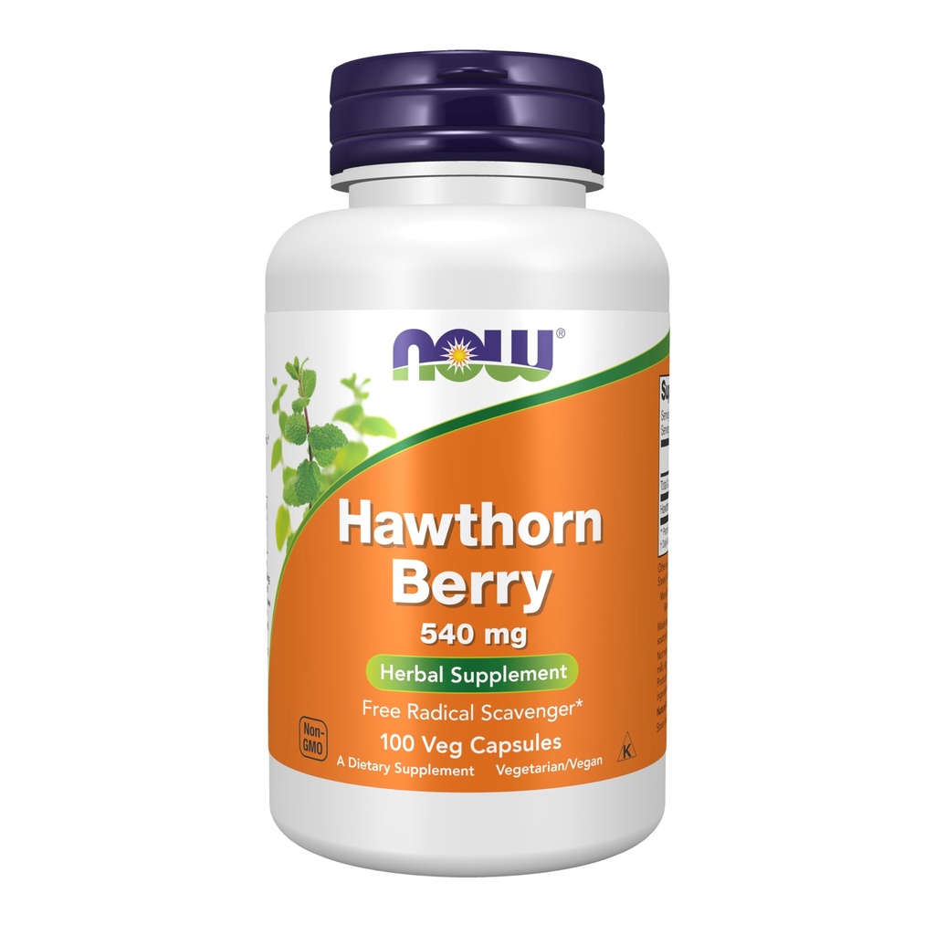 Teraz Foods Doplnky, Hawthorn Berry 540 mg, Free Radical Scavenger*, Bylinné doplnky, 100 Veg Kapsule