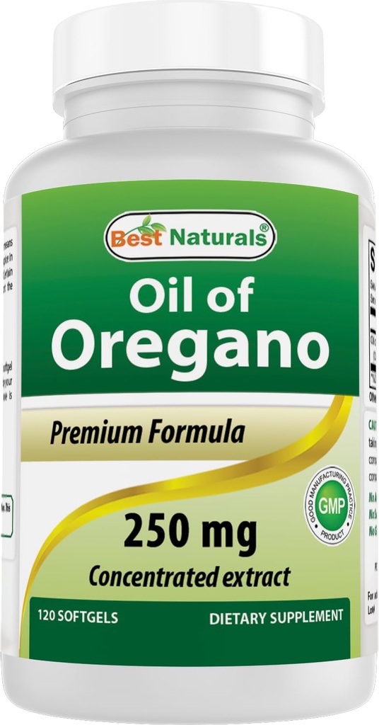 Najlepšie prírodné Oregano olej 250 Mg Softgels, 120Count