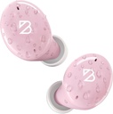 Bay Audio Tempo 30 Bezdrôtové Earbuds pre malé uši - Award-Víťazný zvuk, lesklé Bluetooth Earbuds, pohodlné putá pre ženy, ružové slúchadlá Malé ušné kanály, dlhé slúchadlá batérie