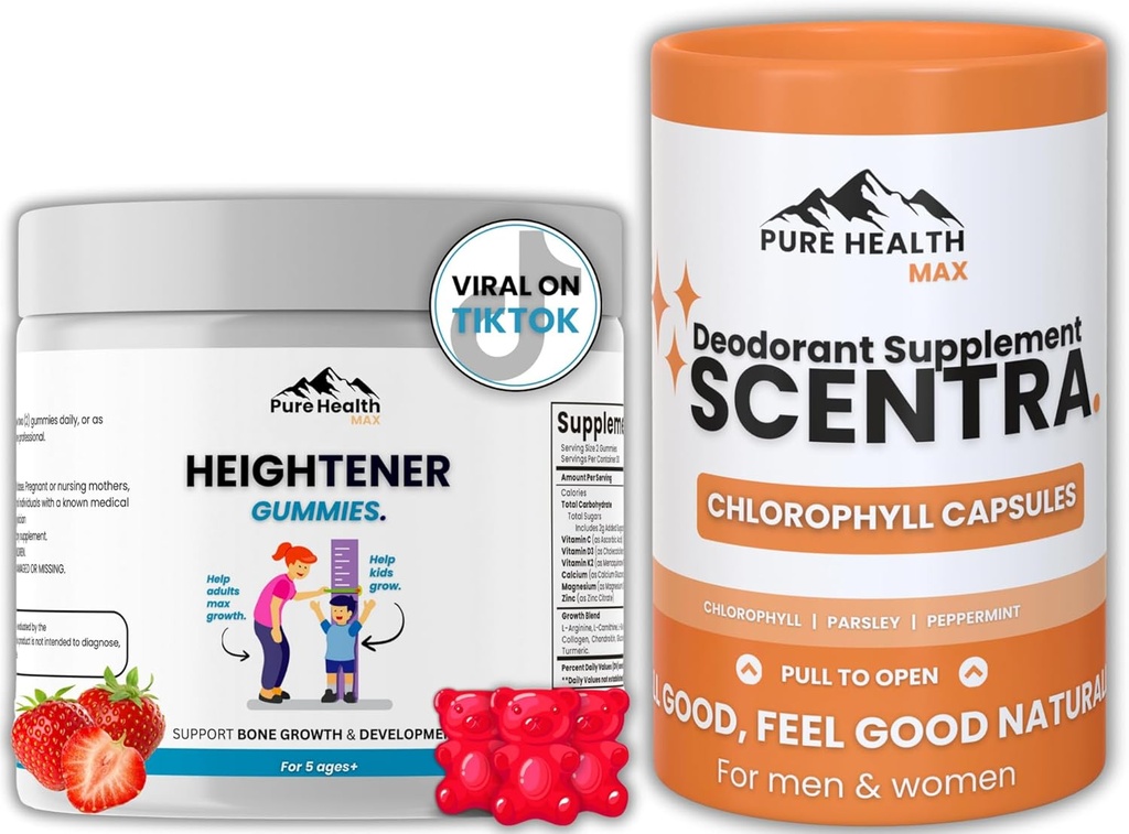 Heightener Gummies + Scentra Dezodoračné kapsule