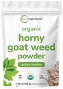 Maximálna sila Organické Čistá rohatá koza Weed s aktívnymi Icariins pre mužov a ženy, 100 Grams, Organické Epimedium Powder for Energy and Immune System Booster, Filler Free and Vegan Friendly