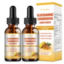 (2 balenia) Glukozamín Chondroitín MSM Podpora Spoločné zdravie - Chondroitín Sulfate Supplement Turmerica, Quercetin, Bromelain, MSM Ropa
