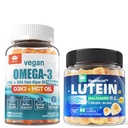 Bez cukru Lutein 20mg 40mg & Vegan Omega3 Gummies 1280mg