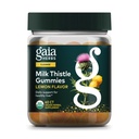 Gaia bylinné mlieko bodliakové Gumies - Bylinné doplnky s antioxidantmi vlastnosti pre zdravie pečene a pečeň Detox - citrónová ochutená - 60 Vegan Gummies