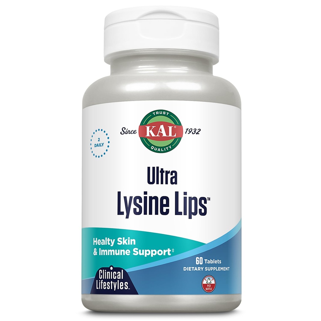 Kal Ultra Lysin Lips Tablety, 60 Počet