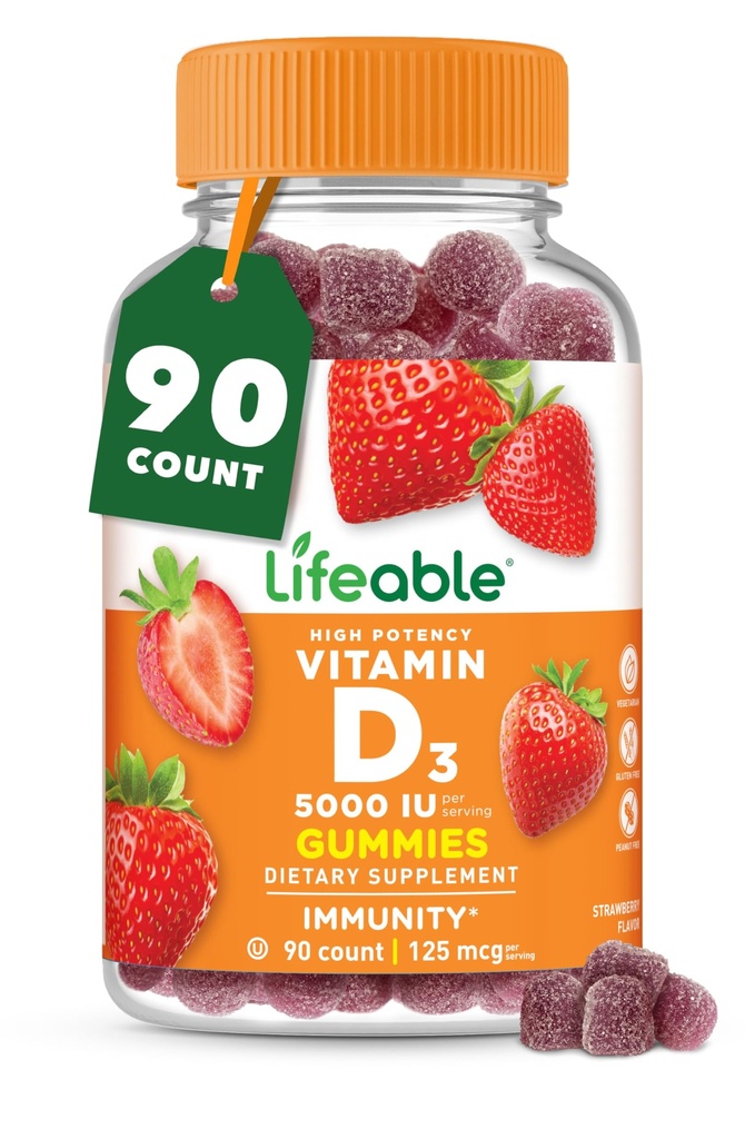 Vitamín D Gummies pre dospelých 