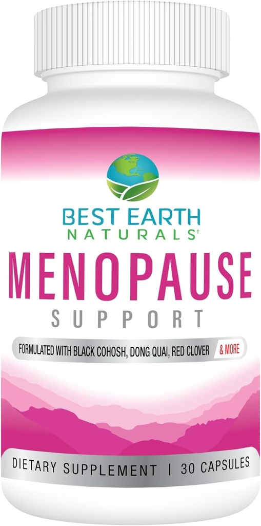 Najlepšie Zeme Naturals Menopauza Podpora pre horúce záblesky, Mood Swings, nočné potenie, Zdravé hladiny hormónov a ďalšie. Vyrobené s Black Cohosh, Chasteberry a ďalšie