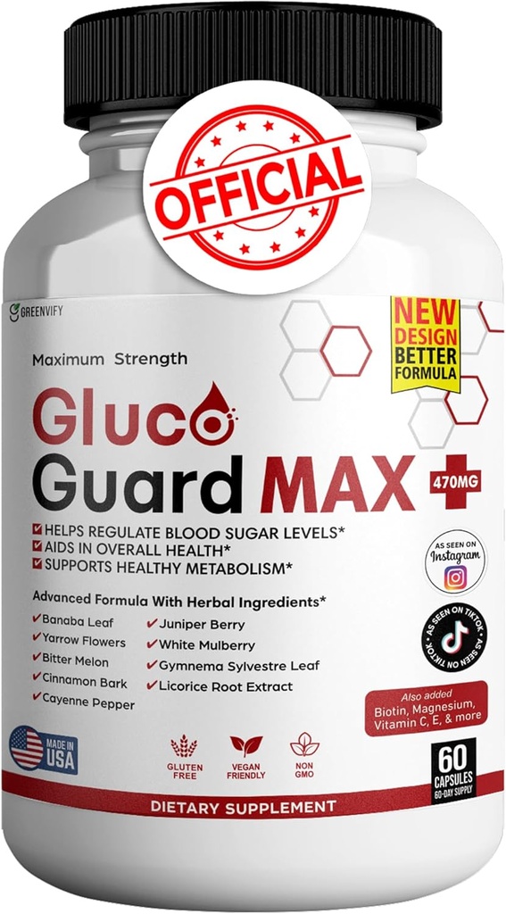Gluco Guard Max Daily Wellness Support s vitamínmi, minerálmi a bylinami 