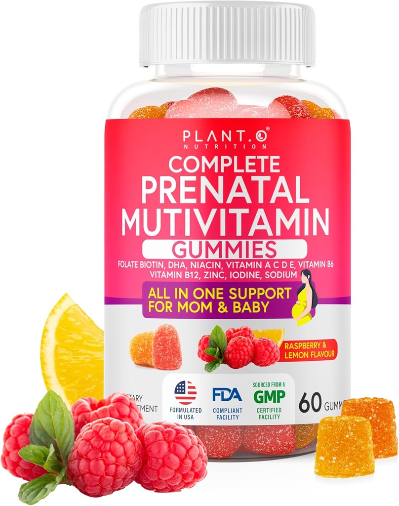 Prenatálne Gummy pre ženy s DHA, folát, vitamín B C D 