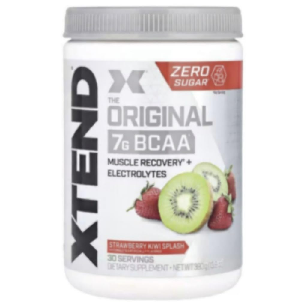 Scivation Xtend BCAA Powder, Branched Chain Amino Acides, BCAAs, Jahodový Kiwi, 30 Servings