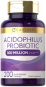 Carlyle Acidophilus Probiotic Kapsule pre ženy a mužov 500 Million CFU 200 Pills