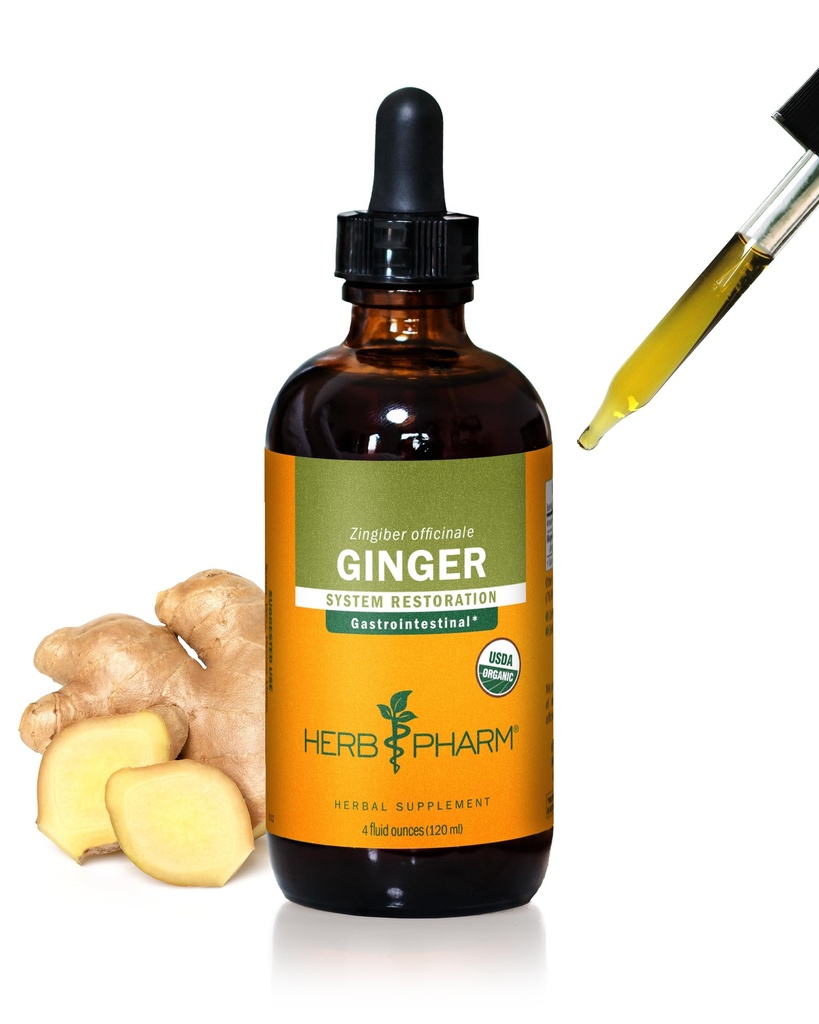 USDA Organic Ginger Root Extract*: Tráviace a cirkulačné podpora 