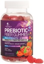Fiber Gummy pre dospelých, Denné 4g Gummy Fiber Supplement, Prebiotické Gummy Tráviaca podpora zdravia - Rastlinné na báze Rozpustné Fiber Chews, Prebiotiká podporuje pravidelnosť a trávenie Non-GMO - 120 Gummy
