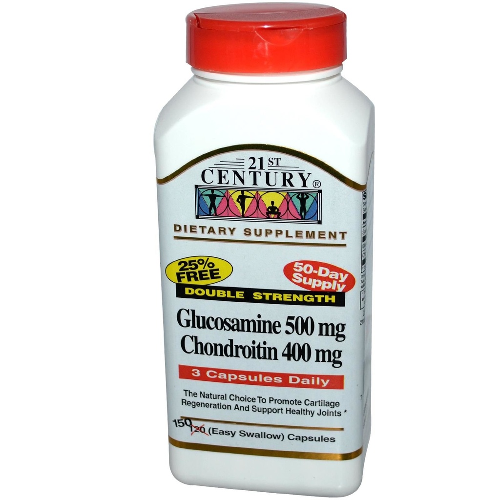 21. storočie Glukozamín Chondroitín 500/400mg - Double Strength, cp 150 Počet