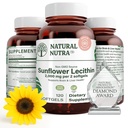 Prírodné Nutra slnečnica Lecitin 2000 mg doplnok, podporuje dojčenie mamičky s plugged mlieko Duct Relief, pečeň a mozog zdravie Booster, sója zadarmo, non-GMO, lepok-free, 120 Softge