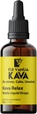 Fiji Vanua Kava RelaxTM, Pure Kava Kava Supplement with Ukľudňujúce vlastnosti, Infunded with California Poppy, Hops, Skullcap & Passionflower, Liquid Kvapky na upokojenie a odpočinok