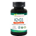 ELP ESSENCIÁLNY vitamín K2 s D3 doplnkom Zdravie kostí a srdca,kapsuly K2+D3 Vitamíny 120 kapsuly