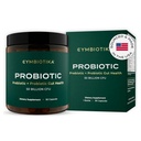 CYMBIOTIKA Probiotikum + Prebiotikum, 60 miliárd CFU - 19 kmeňov, Gut Health Supplement for Women & Muži, Immune Support, Digestive Health, & Gut Balance, 90 kapsúl, 1 mesiac dodávky, Made in USA