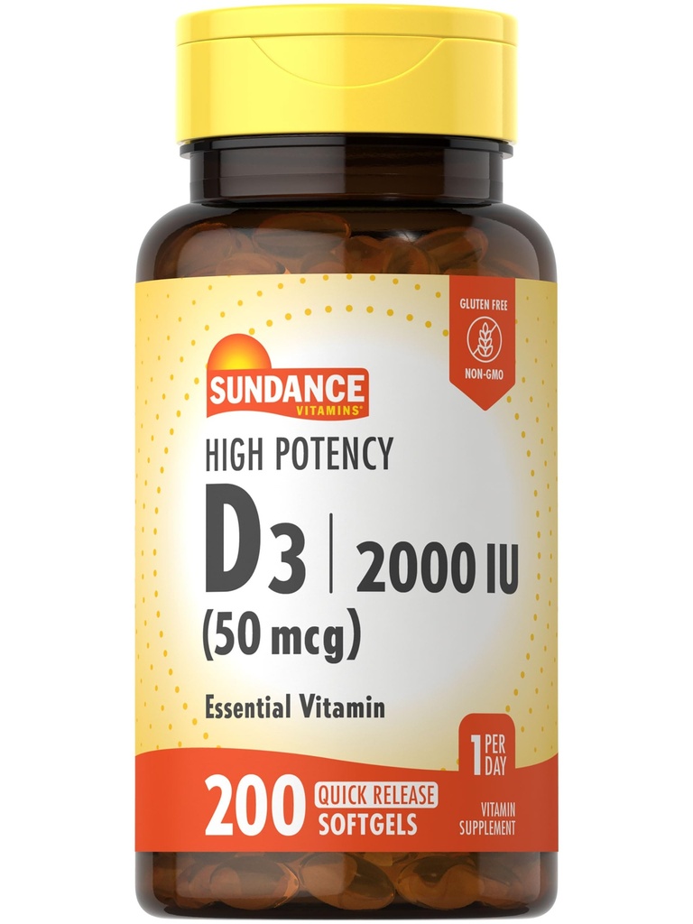 Sundance High Potency D3 2000 IU 