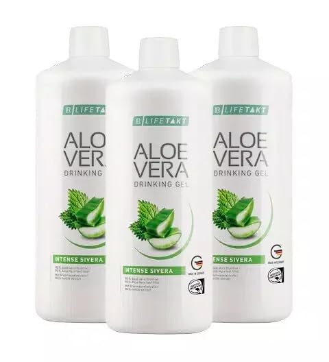 LR Lifetakt Aloe Vera pitie gél intenzívna sivera zdravotná starostlivosť ženy Muži piť každý deň prírodná liečba set 3-1000 ml./33.3 fl.oz