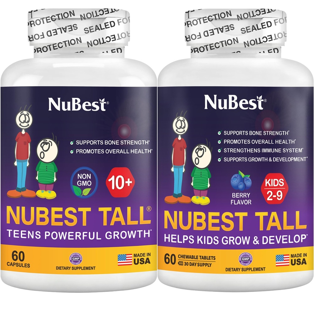 NuBest Bundle Tall 10+ 60 Kapsule Tall Kids 60 Žuvacie tablety 