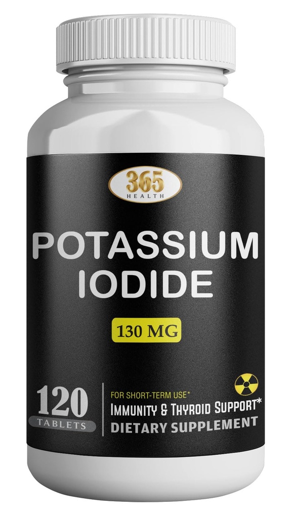Draslík jodid130 mg - KI tablety - draslík 130 mg - USA Vyrobené draselné jódové tabletky YODO Naciente, Yoduro de potasio - 120 tabliet