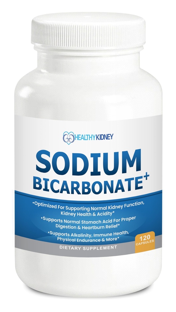 Organické bikarbonát Alkalická 650 mg Kapsule - Zvýšená podpora obličiek, Neutralizátor žalúdočnej kyseliny s Alkalizáciou Superfoods, Immune & Sports Performance Aid, Fast-Acting Antacido 
