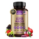 Organické Super Maqui Berry Kapsule - Superfood Powder - bazový extrakt, Cranberry, granátové jablko, Acai - Suché očné a tear podpora, Gut zdravie, koža - 60 Vegan Kapsule, Non GMO, Gluten zadarmo doplnok