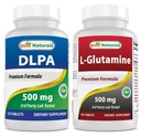 Najlepšie prírodné látky DLPA 500 mg & L-Glutamine 500 mg