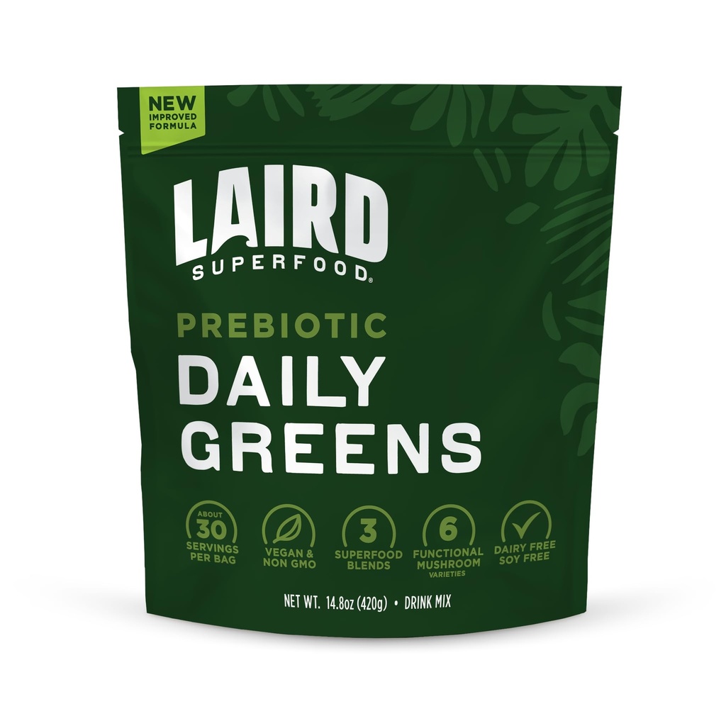 Laird Superfood Prebiotic Daily Greens Powder 