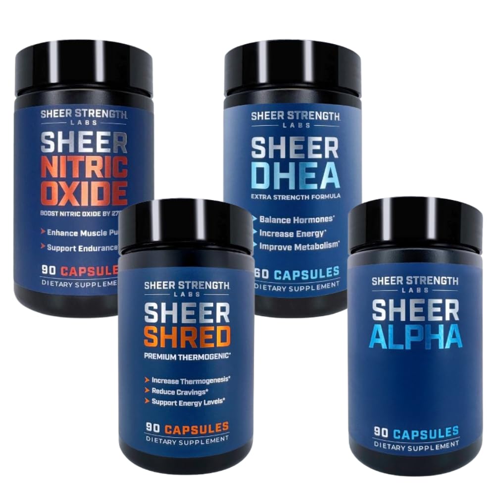 Pevný Ultimate Stack - DHEA doplnok pre mužov DHEA 100mg a oxidu dusnatého Supplement & Sheer Shred & Sheer Alpha