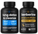 NutraChamps Kompletná podpora dýchania a metabolizmu: Čistenie pľúc a Berberine Duo