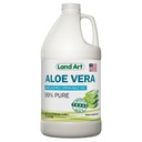 Land Art - Organic Aloe Vera Pitable Gel for Heartburn & Acid Reflux Relief - 99,7% Pure - Cold-Processed - Zlepšuje tráviace zdravie - Upokojujúce a prírodné - Vegan & Gluten-free - 64 fl oz