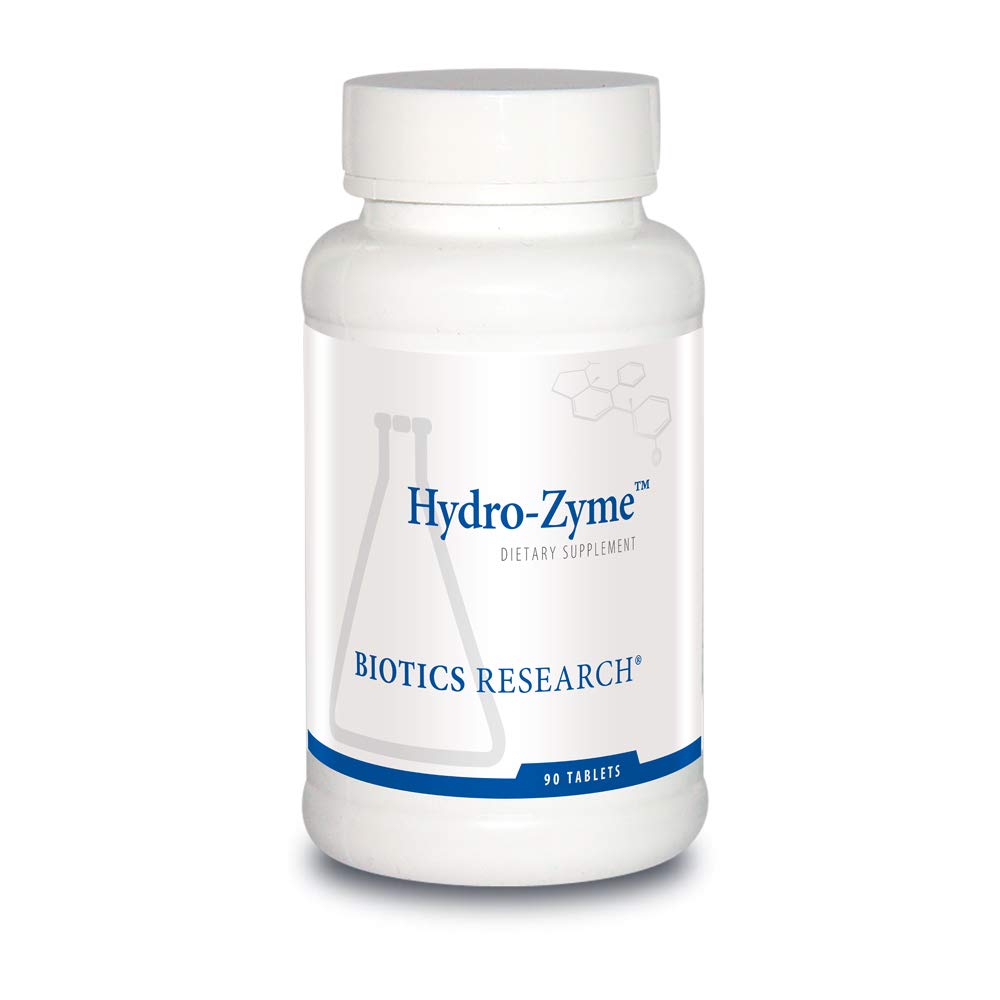 Biotics Research Hydro-Zyme Podpora trávenia, obsahuje betaín hydrochlorid, podporuje zdravé žalúdočné pH 90 tabliet