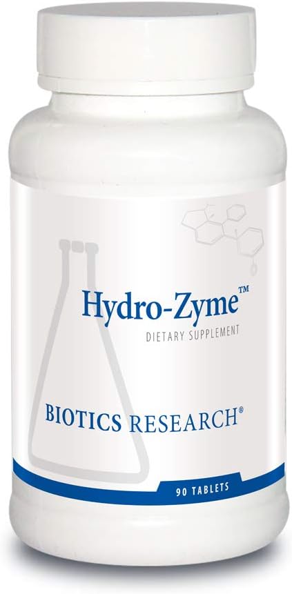 Biotics Research Hydro-Zyme Podpora trávenia, obsahuje betaín hydrochlorid, podporuje zdravé žalúdočné pH 90 tabliet