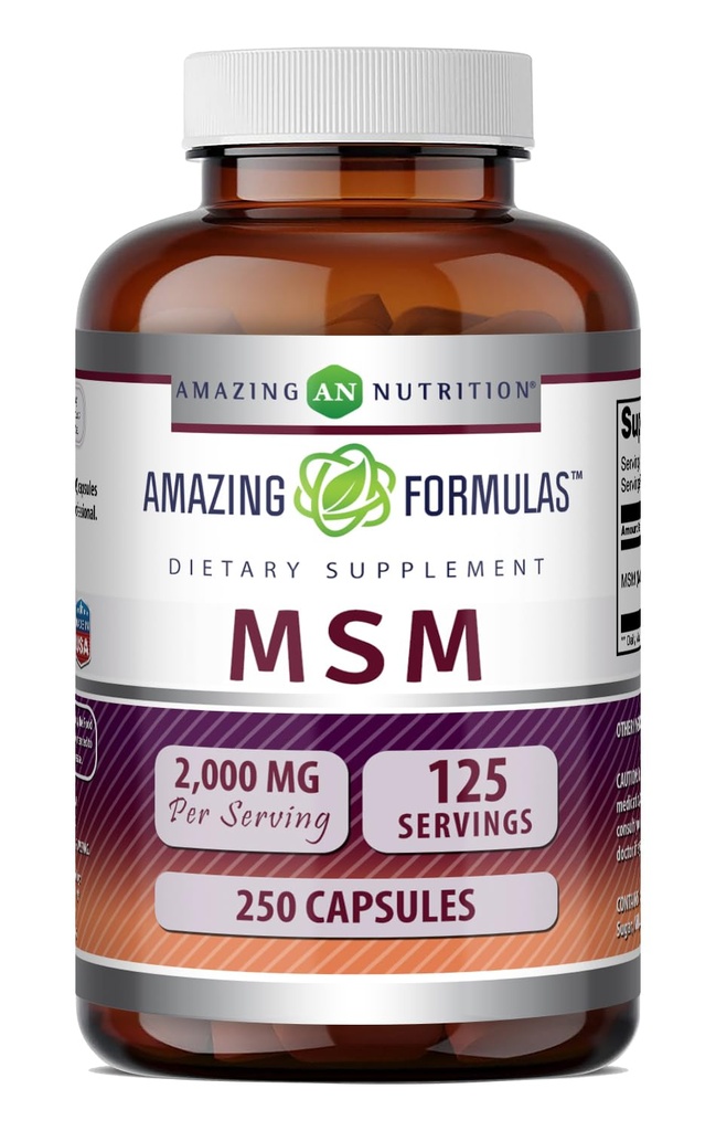 Amazing Formules MSM (Muthysulfonylmetán) Supplement 