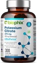 biofilx Draslík Citrát 275 mg s BioPerine 300 Veggie Kapsule - podporuje rovnováhu elektrolytov, Nerve., svalová funkcia a zdravie srdca