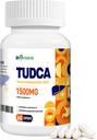 Pure TUDCA Supplement 1500 mg, High Pure Tauroursodeoxycholic Acid Bile Salts, Pečeň Podpora pre čistenie pečene Detox a opravy, Non GMO, Ľahko sa prehĺtať, Vyrobené v USA, 60 Kapsule